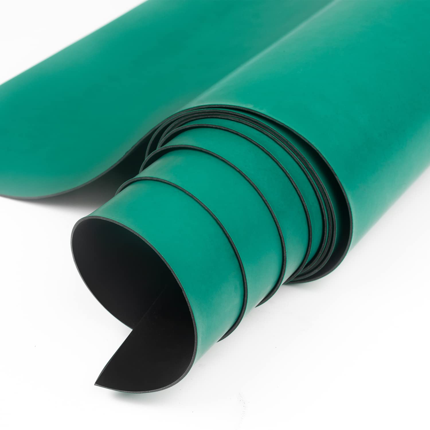 Rouleau vert brillant de tapis en caoutchouc d'ESD de personnalisation d'usine