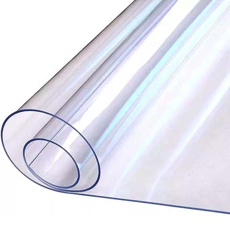 Rouleau de verre souple en feuille de plastique PVC transparent