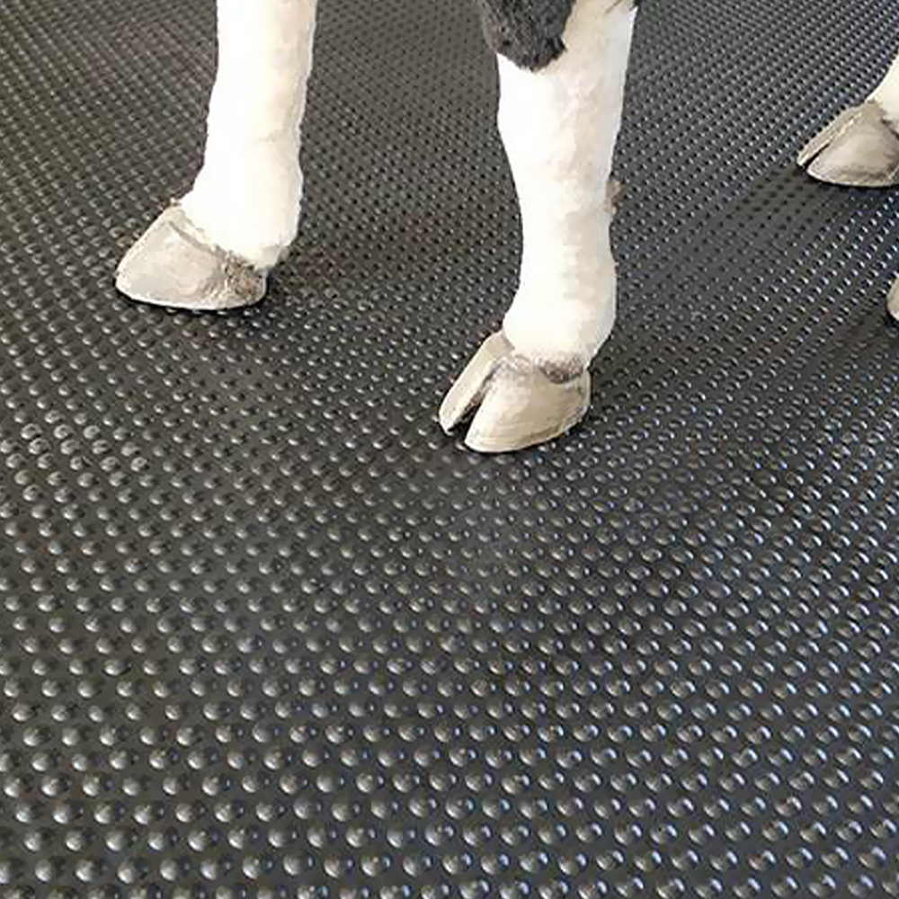 Tapis de vache pour chevaux Revêtement de sol en caoutchouc anti-fatigue